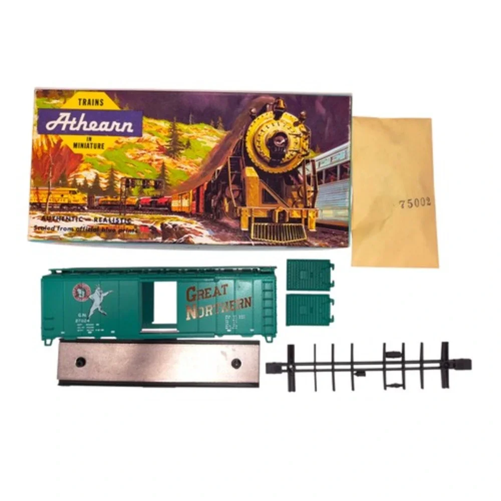 Athearn HO Scale 1223 Great Northern 40' Box Car GN 27024 Unbuilt Kit